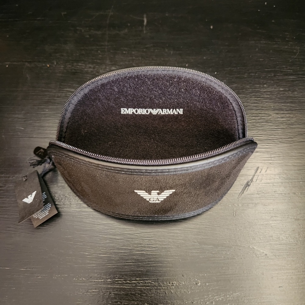New Authentic Emporio Armani soft sunglass case